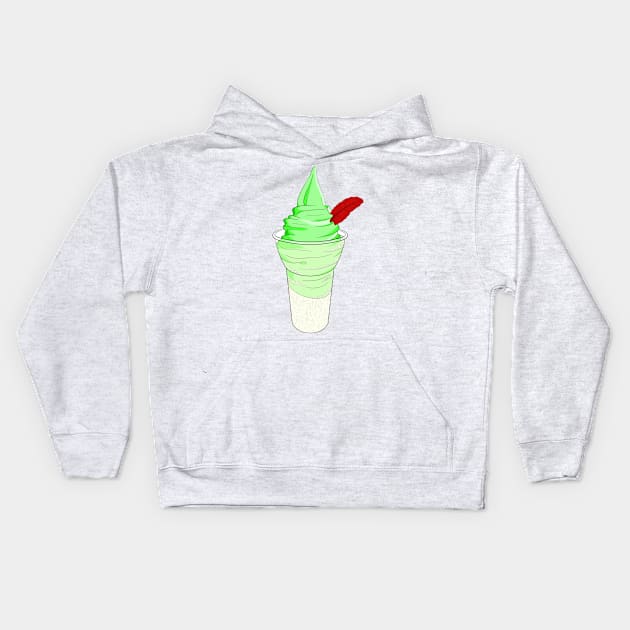 Peter Pan Float Kids Hoodie by JustGottaDraw